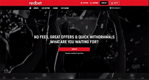 Redbet Casino Lobby